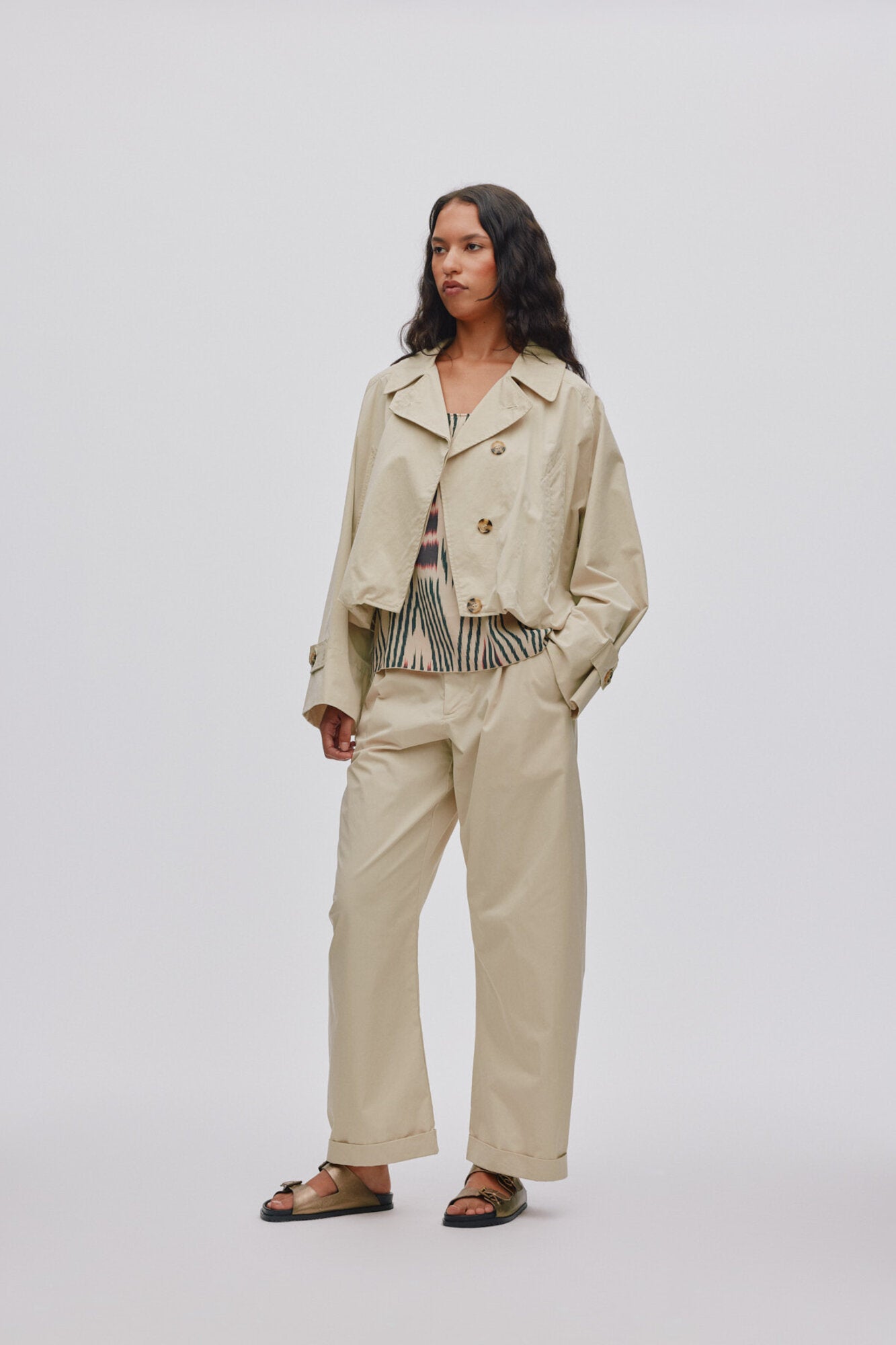 Tilla Light Fusion jakke - sand